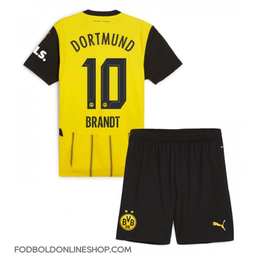 Borussia Dortmund Julian Brandt #10 Hjemme Trøje Børn 2024-25 Kortærmet (+ Korte bukser)